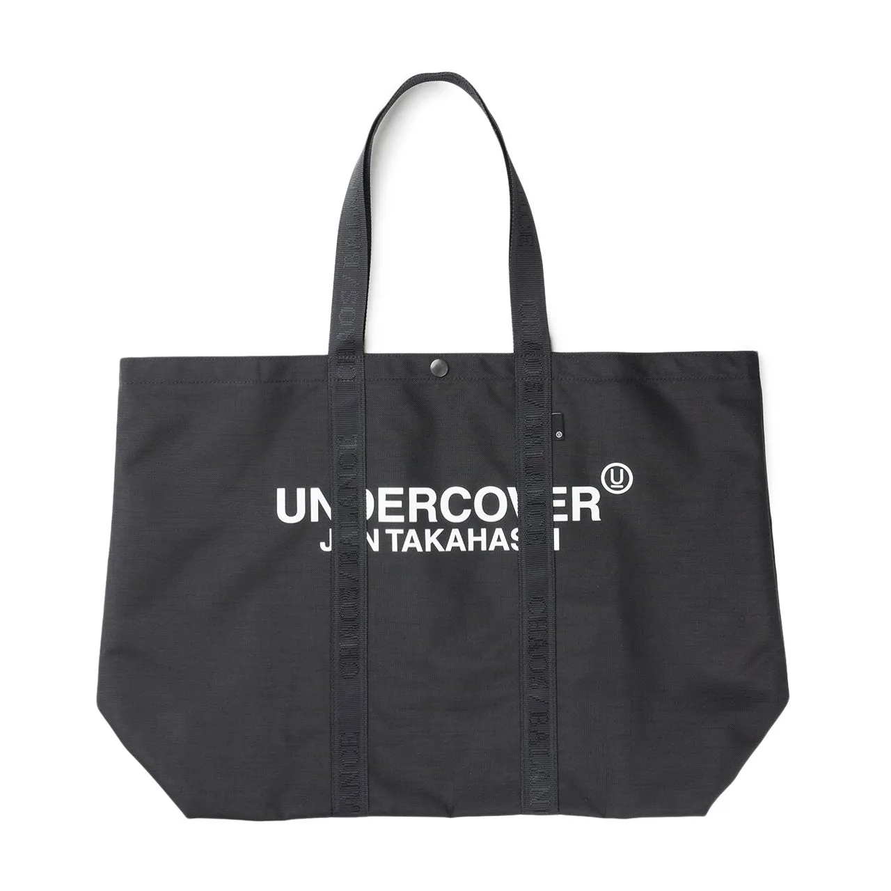 undercover logo tote bag large (black)