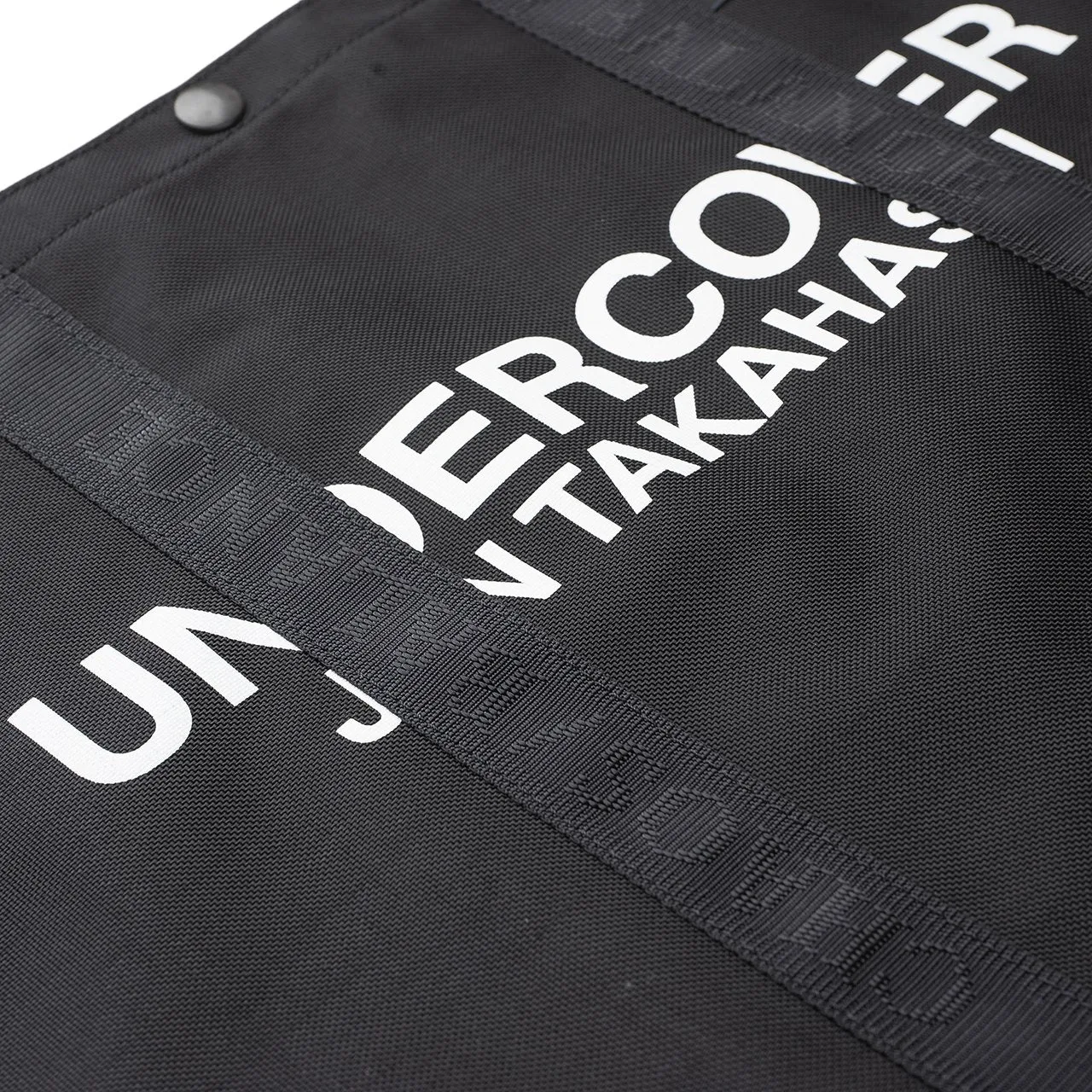 undercover logo tote bag medium (black)