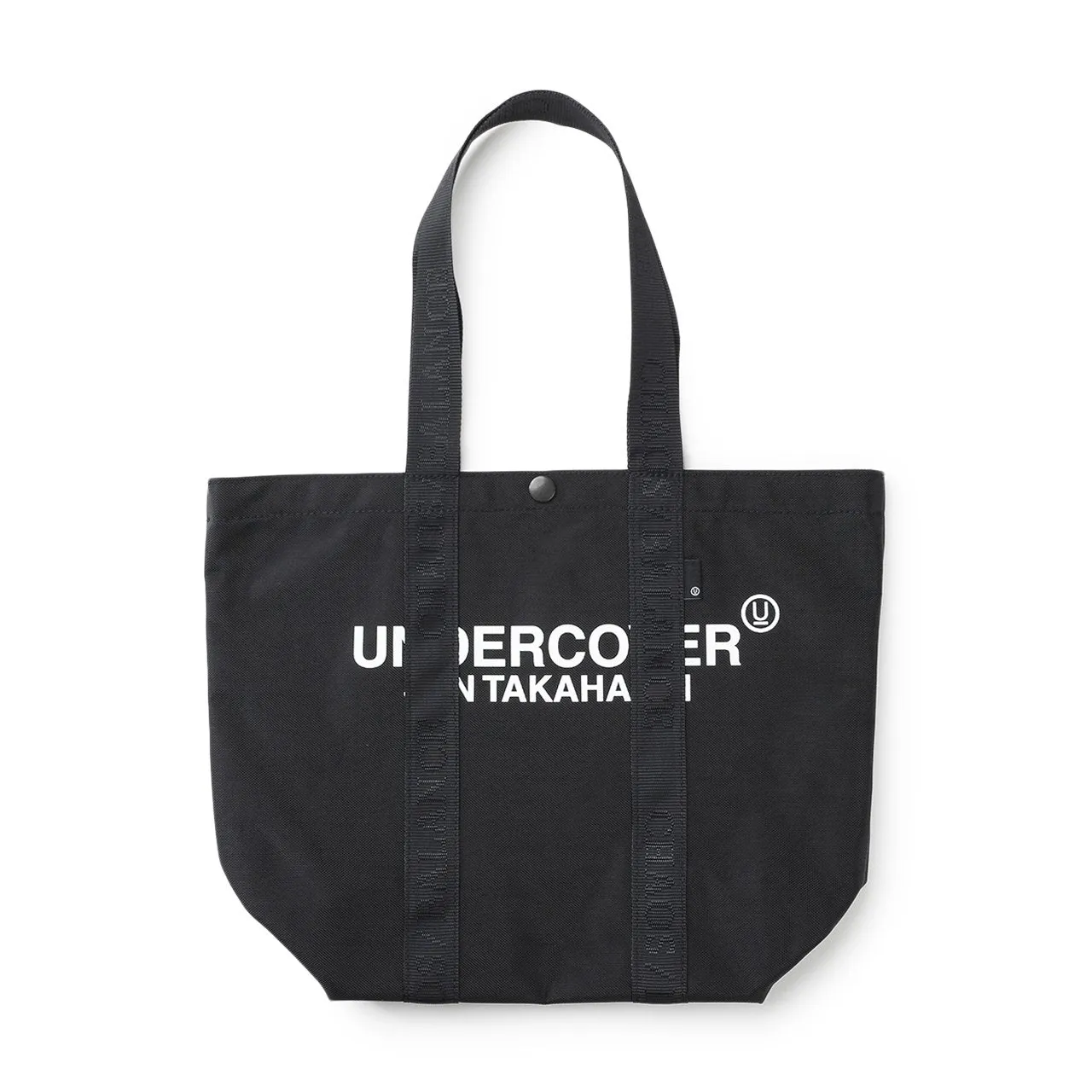 undercover logo tote bag medium (black)