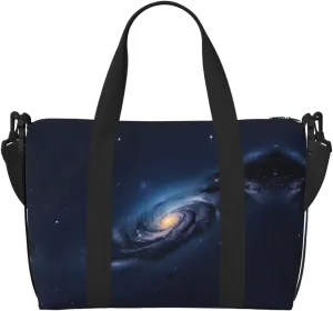 Universe Milky Way Galaxy print Travel Duffle Bag,Weekender Bags,Gym Duffel Bag,Luggage Duffle Overnight for Women Men