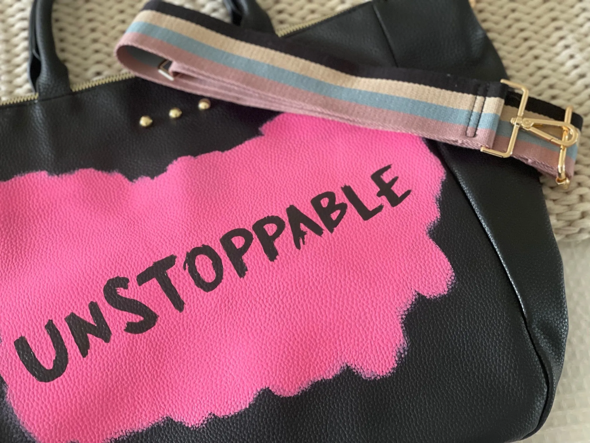 Unstoppable Black Tote Bag