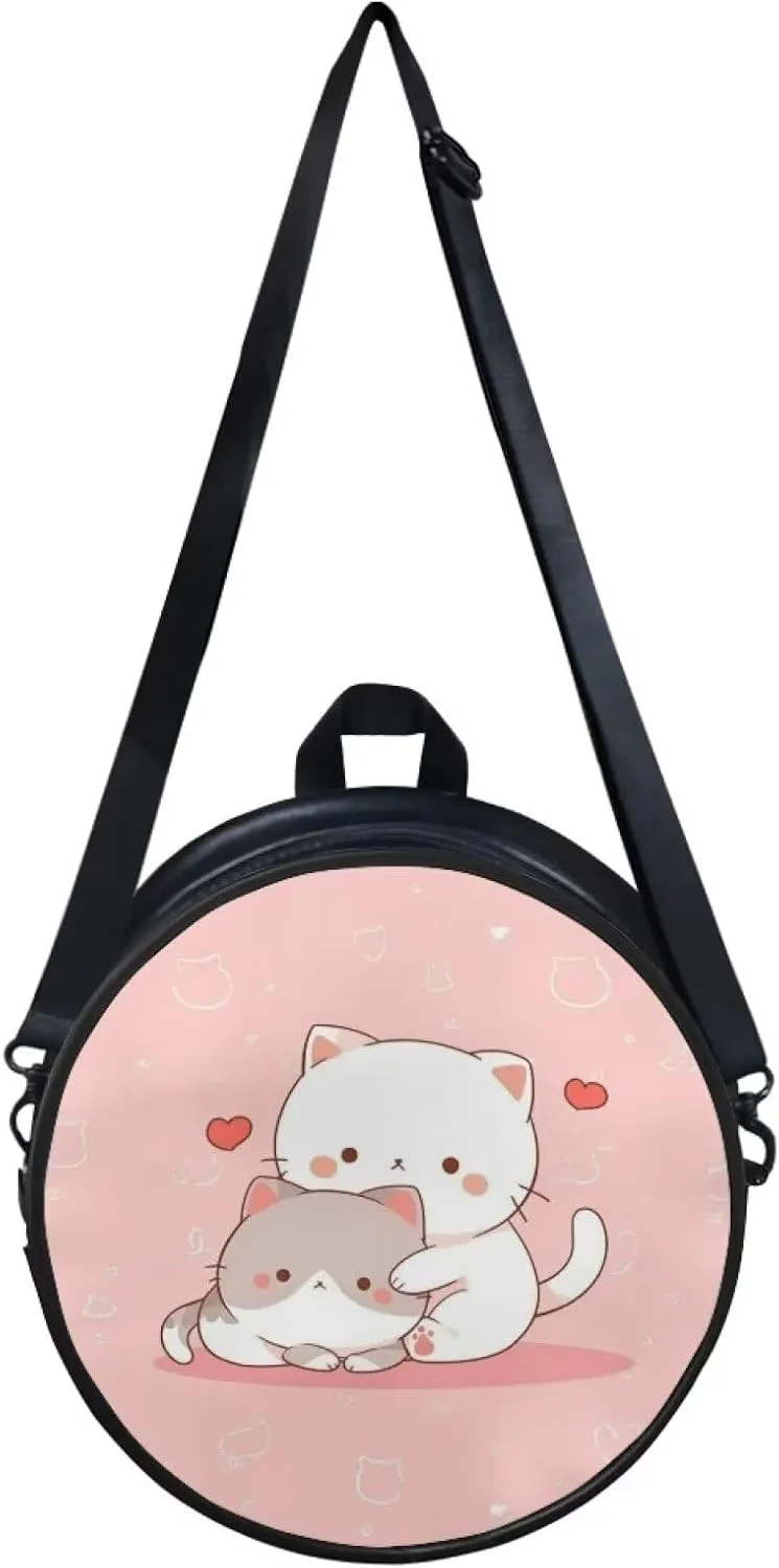 Upetstory Small Crossbody Round Purse for Women Teen Girls Shoulder Bag