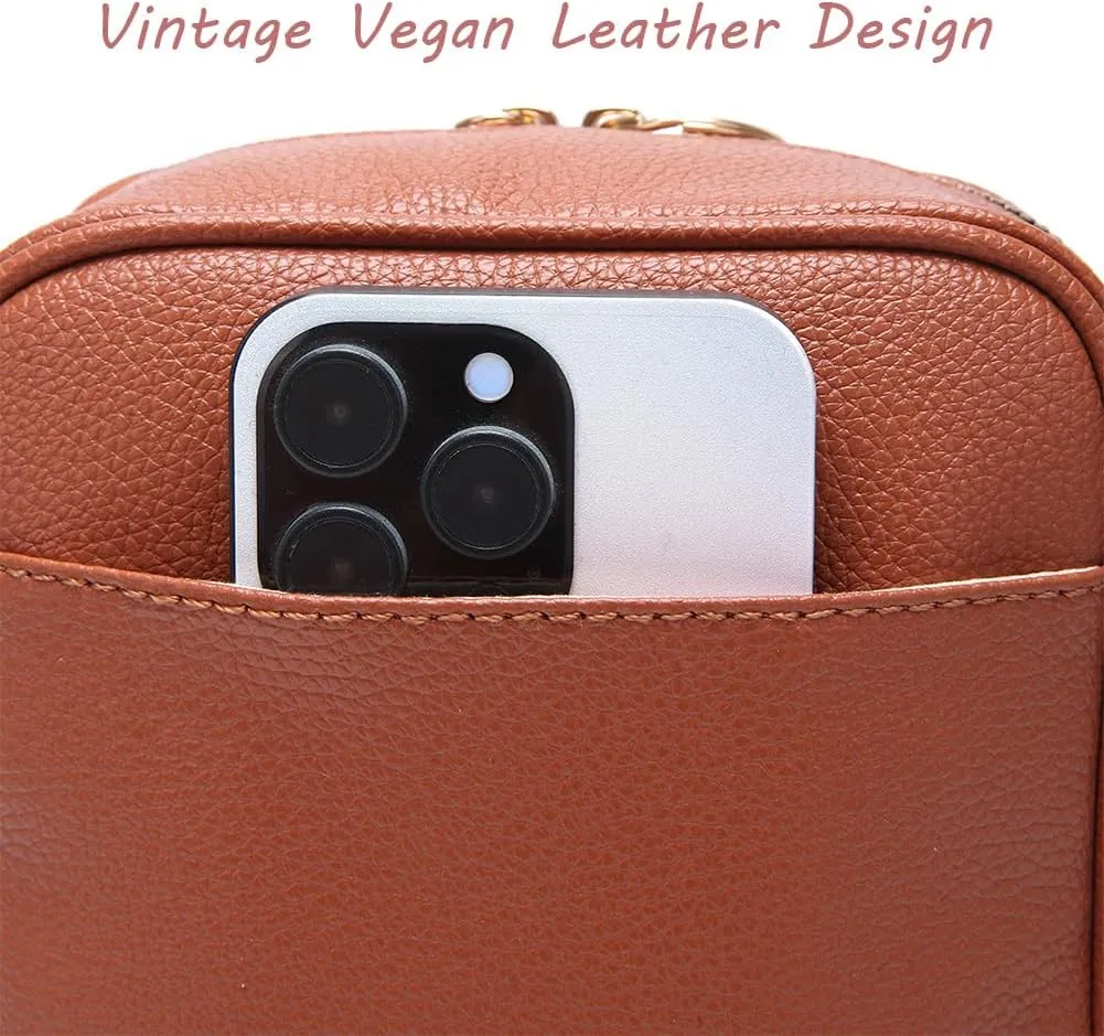 Urvashi Crossbody Leather Bag, Collaboraten1 Crossbody Leather Bag, Anti Theft Mini Crossbody Sling Bags for Women