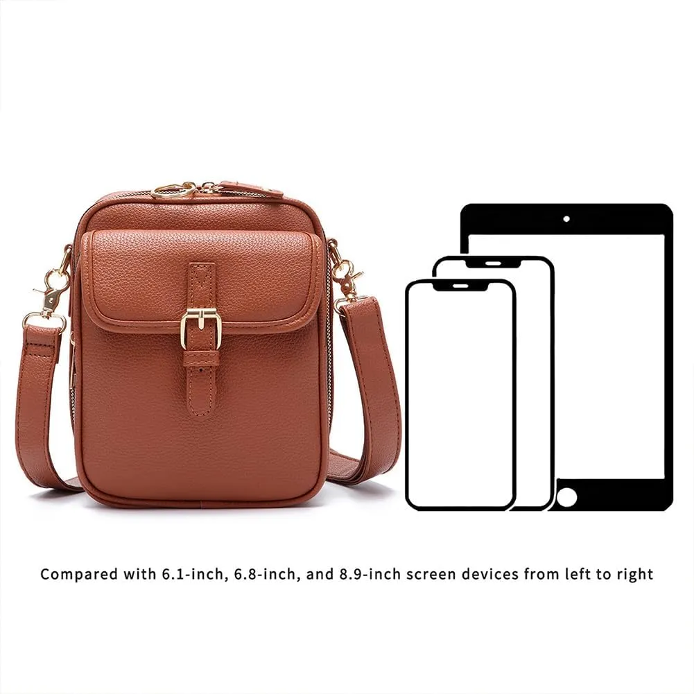 Urvashi Crossbody Leather Bag, Collaboraten1 Crossbody Leather Bag, Anti Theft Mini Crossbody Sling Bags for Women
