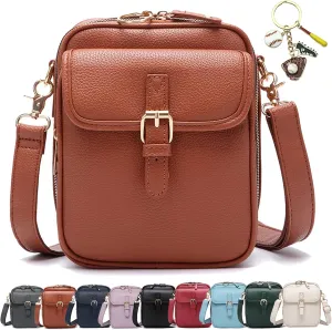 Urvashi Crossbody Leather Bag, Collaboraten1 Crossbody Leather Bag, Anti Theft Mini Crossbody Sling Bags for Women