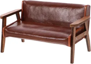 Vaguelly Miniature Chair Mini Sofa Leather Couch Outdoor Furniture Mini Bench Chair Miniature Recliner Chair Dollhouse Sofa 1 12 Scale Desktop Mini Furniture Miniature Armchair Wooden