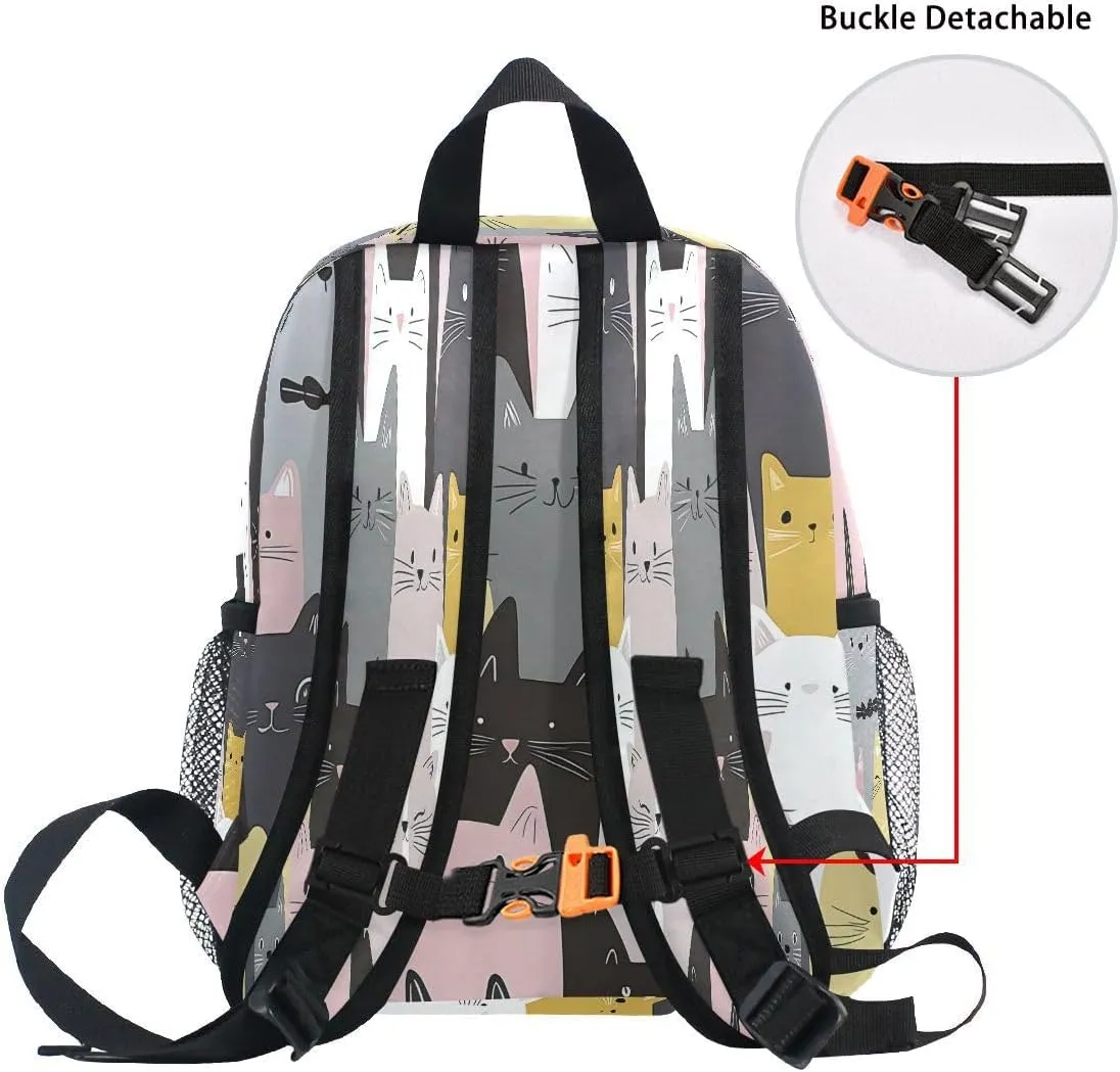 Various Cat Pattern Toddlers Backpack Kid's School Bag Preschool Nursery Travel Bag