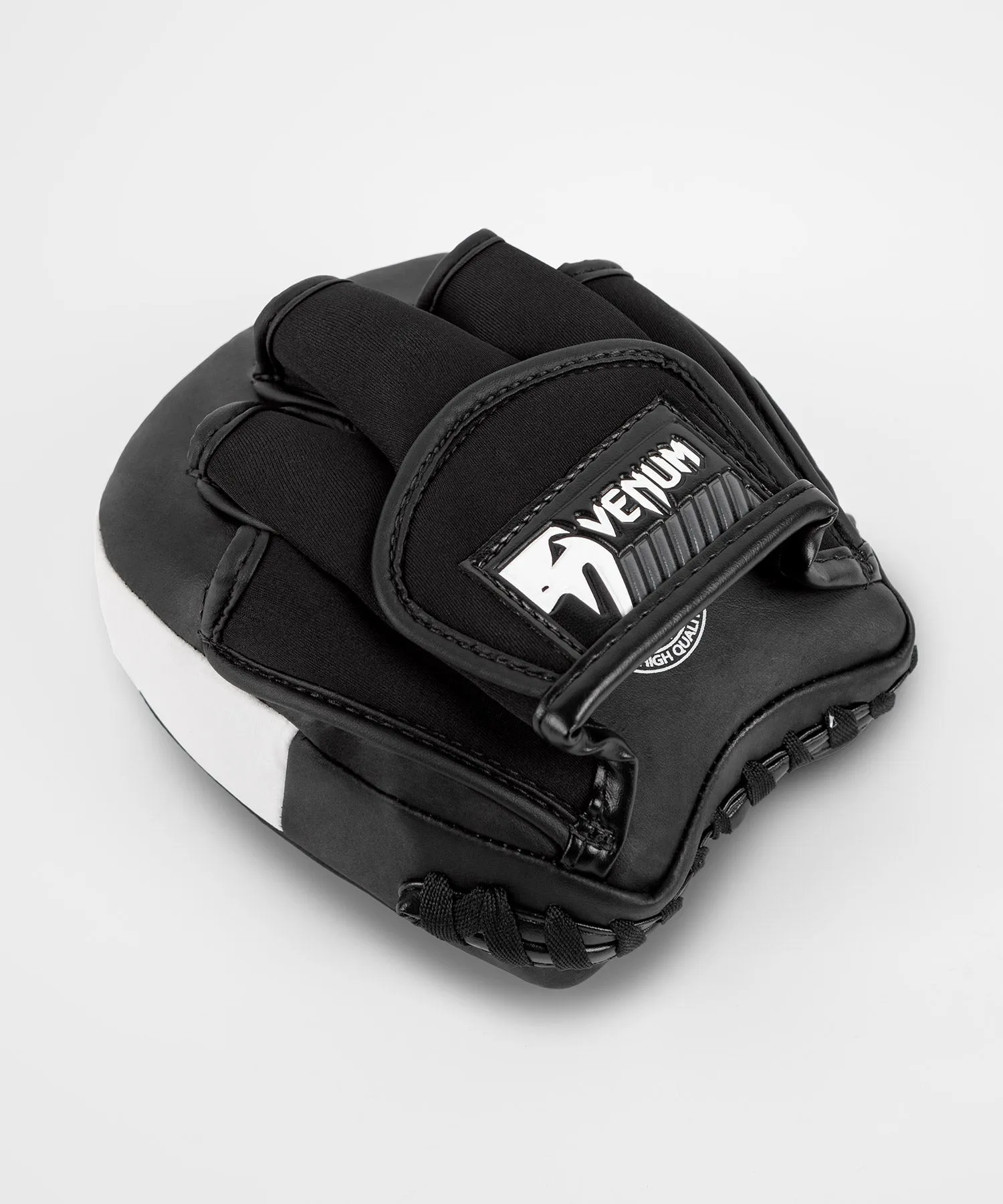 Venum Elite Thick Coaching Mitts Leather Mini (Coppia) - Nero/Bianco