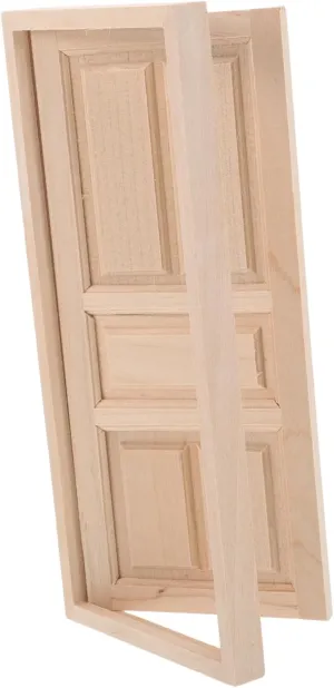 VICASKY Unpainted Miniature Dollhouse Door Functional Opening Wooden Fairy Door for Dollhouse Building Supplies Neutral Color Accessory for