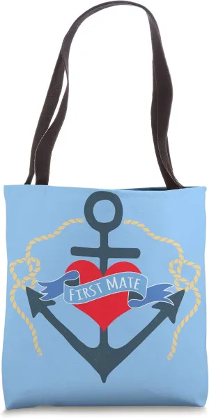 Vintage First Mate Sailors Wife Tote Bag