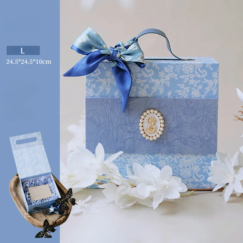 Vintage Floral Lace Bridal Party Gift Box