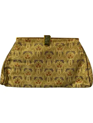 Vintage Floral Pattern Clutch Bag