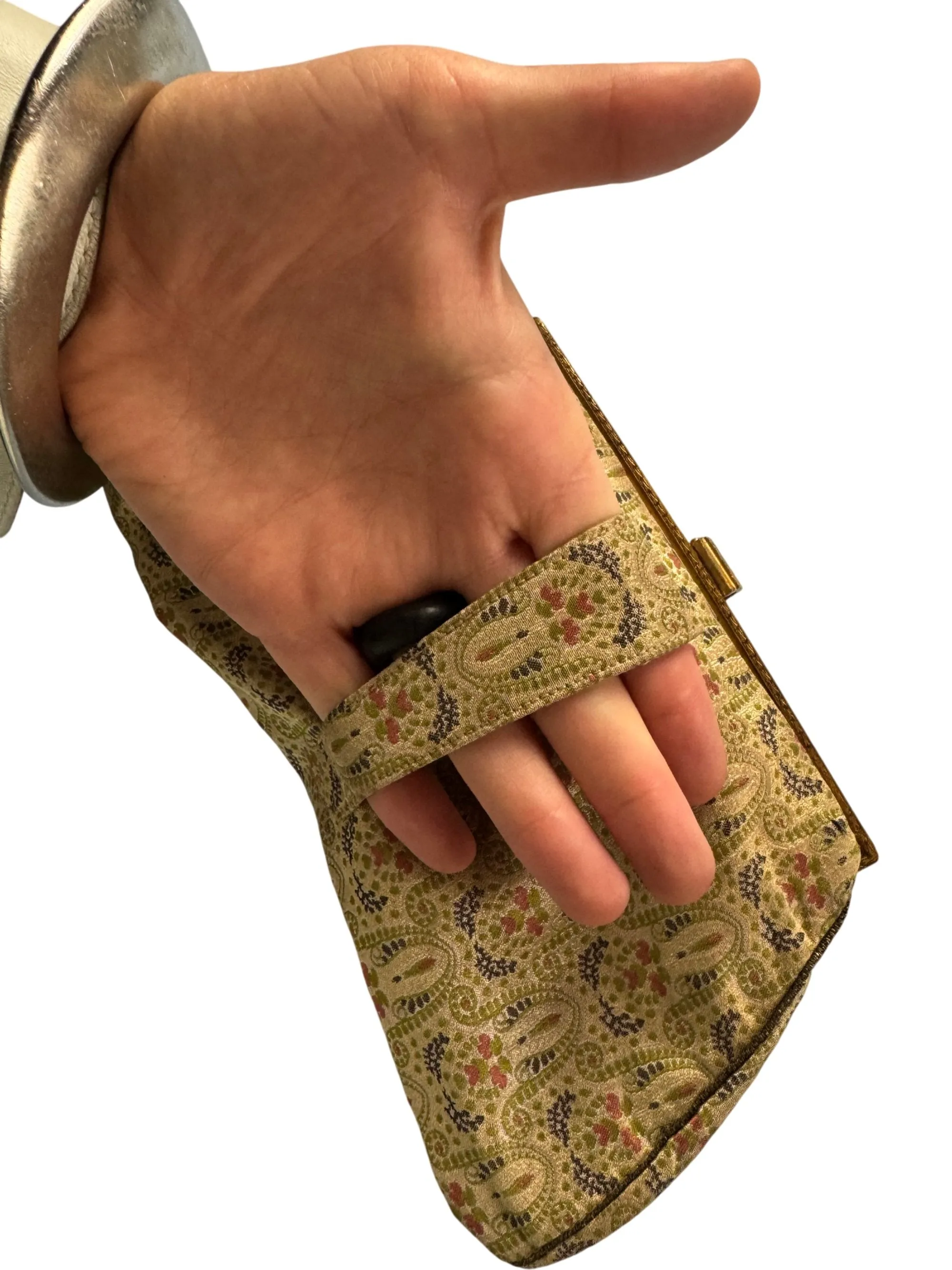 Vintage Floral Pattern Clutch Bag