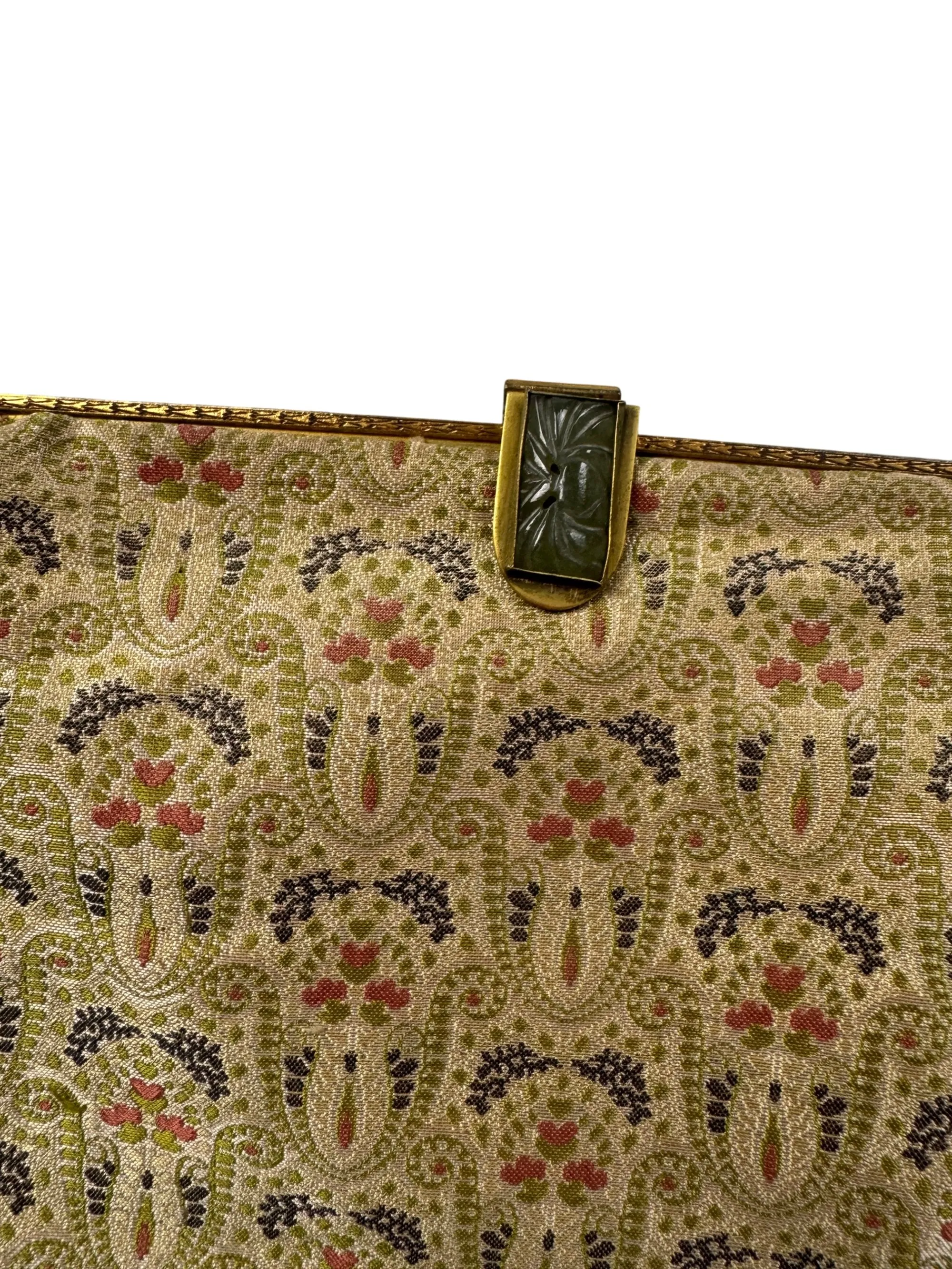 Vintage Floral Pattern Clutch Bag