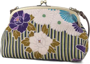 Vintage Kiss Lock Purses and Handbags Crossbody Bag/Made in Japan Japanese Evening Clutch Buckle Purse Shoulder/for Woman