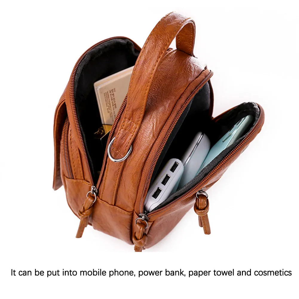 Vintage Leather Womens Crossbody Handbag