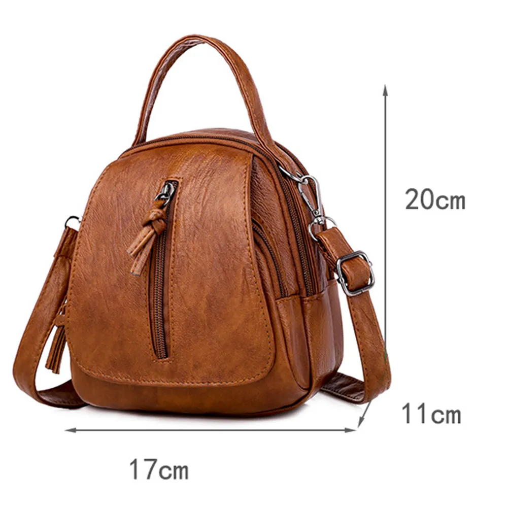 Vintage Leather Womens Crossbody Handbag