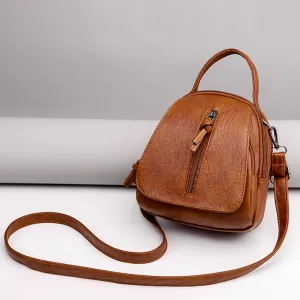 Vintage Leather Womens Crossbody Handbag
