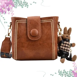 Vintage Retro Small Water Bucket Bag Crossbody Bags for Women Vintage Fashion Bag With Adjustable Wider Shoulder Strap