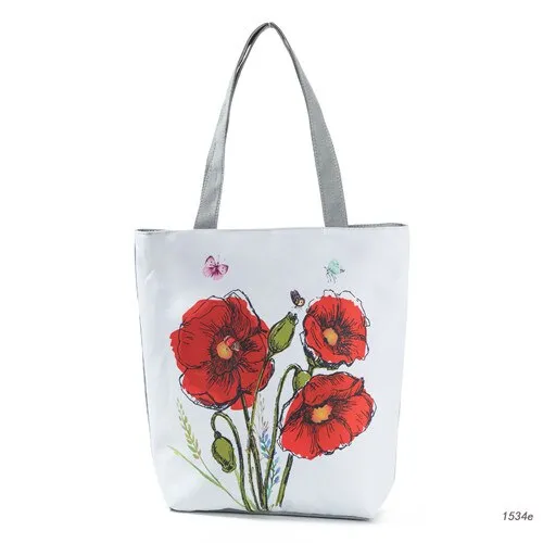 Vintage Tower Design Shoulder Bags Women Summer Floral Beach Bags For Female Single