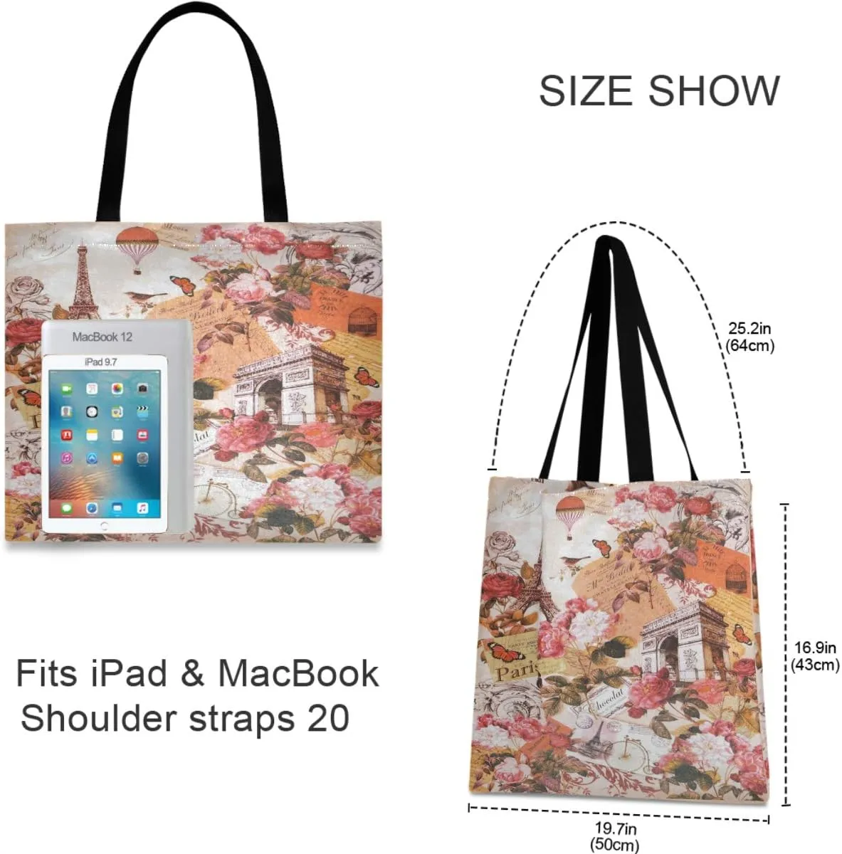 visesunny Women Fashion Handbags Tote Bag Shoulder Bag Top Handle Shopping Travel Bags