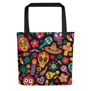 Viva Summer Sugar Skull Print Tote Bag