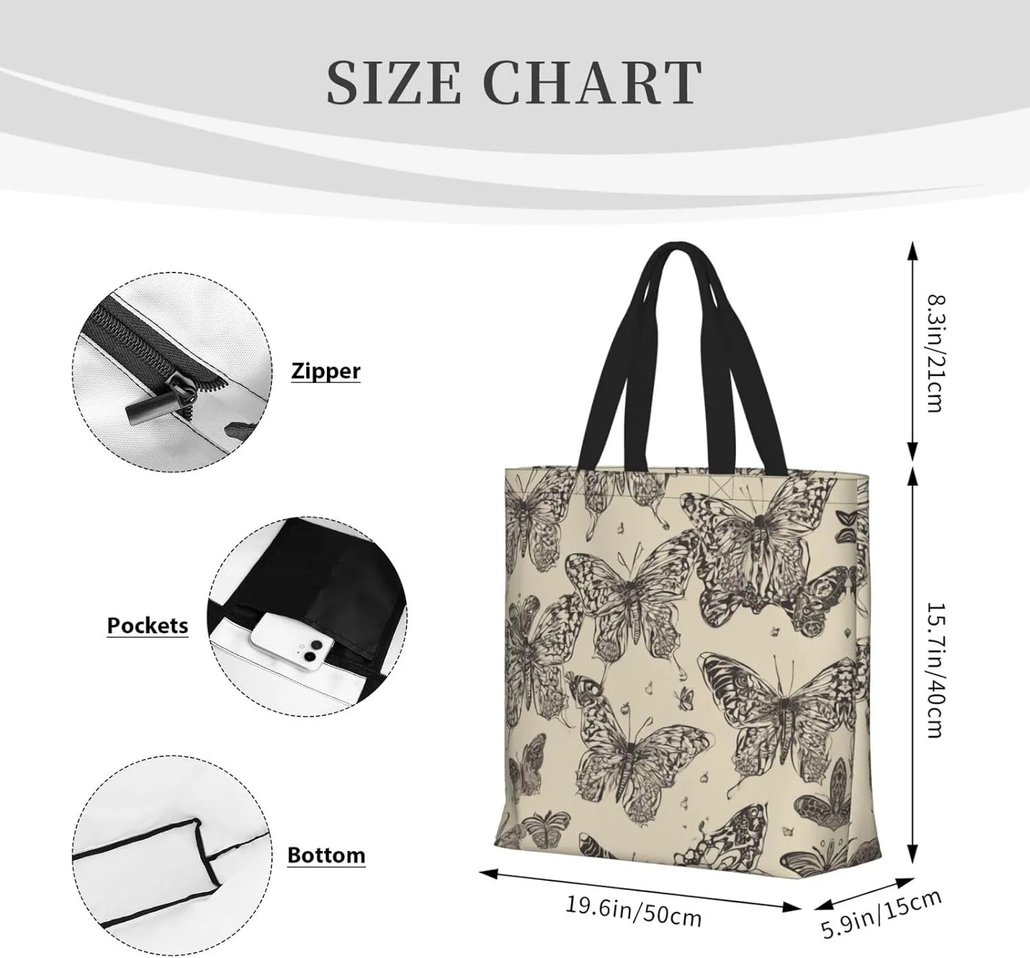 Volcano 3 Print Tote Bag Shoulde Bag Handbag Grocery Bags Reusable For Office Shopping Travel Casual Work Holiday