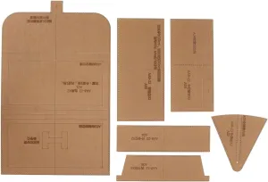 Wallet Acrylic Template Set, Long Wallet Acrylic Template, Wallet Making Stencil, Handbag Acrylic Template Pattern, Clear Acrylic Template Set for DIY Leather Craft