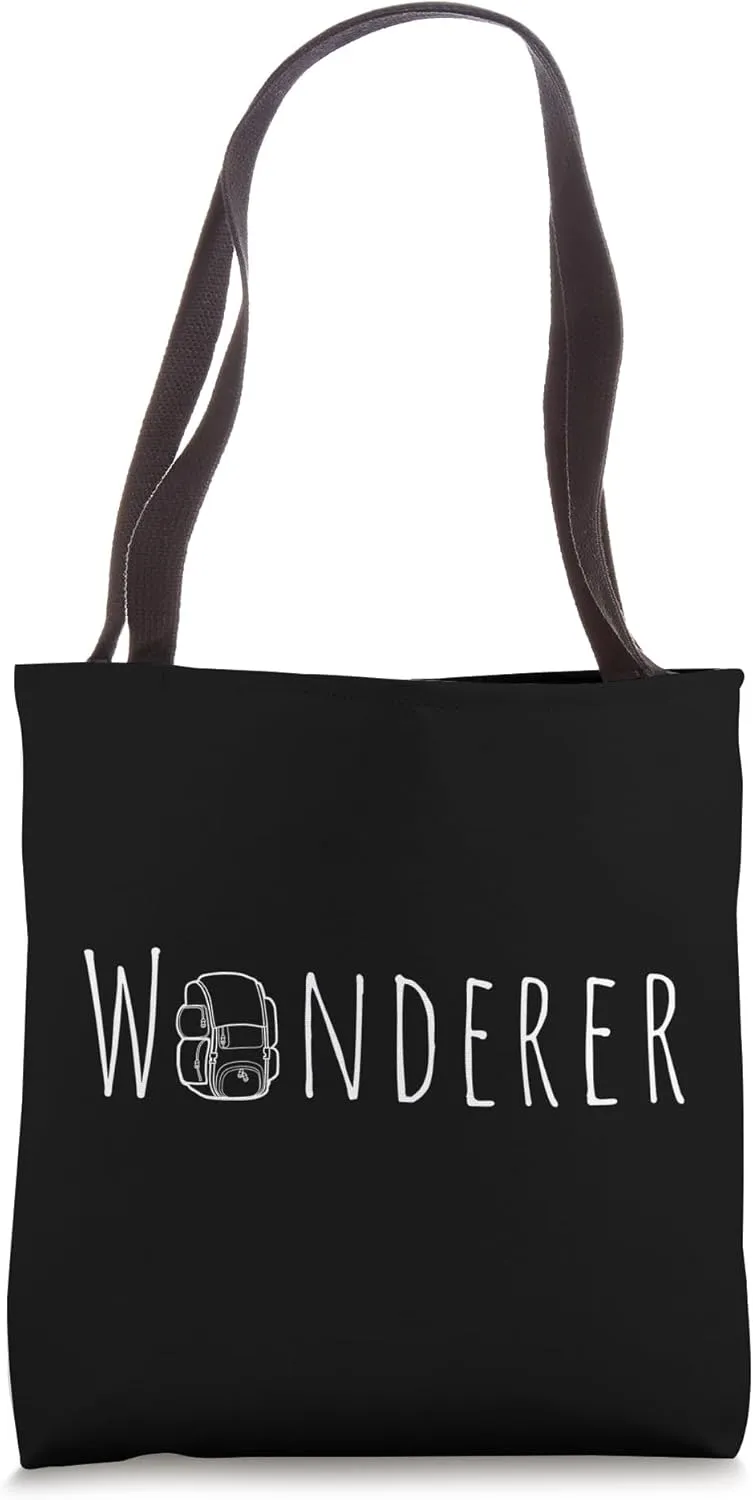 Wanderer Wonderer Outsider Adventure Exploration Print Tote Bag