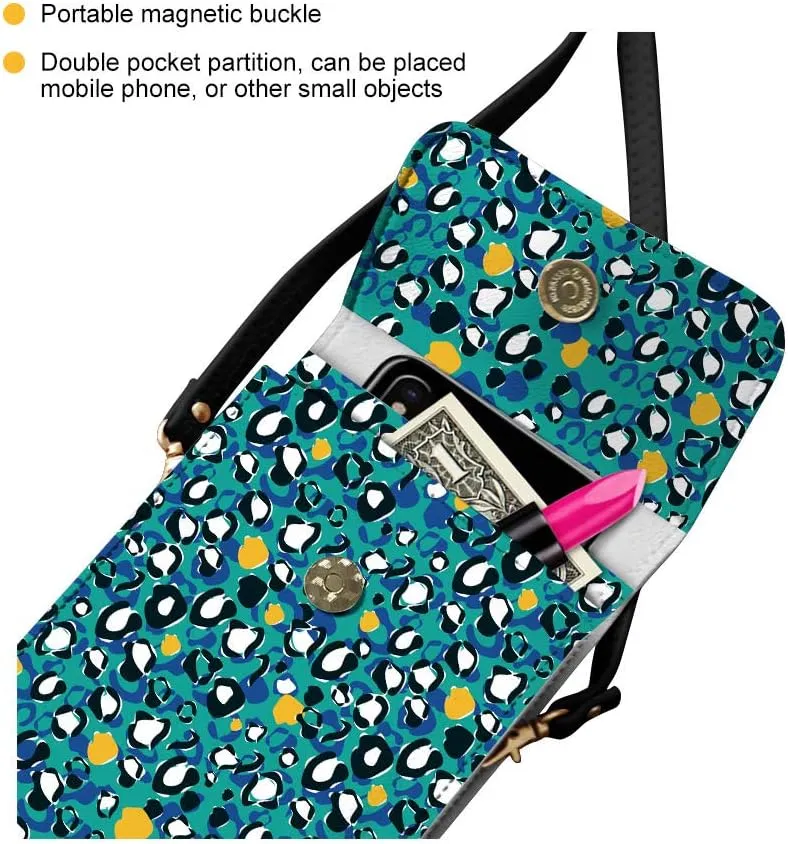 WELLFLYHOM Mini Touchscreen Crossbody Phone Bags for Women with Card Slots Shoulder Bag Purse Leather