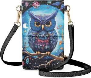 WELLFLYHOM Mini Touchscreen Crossbody Phone Bags for Women with Card Slots Shoulder Bag Purse Leather