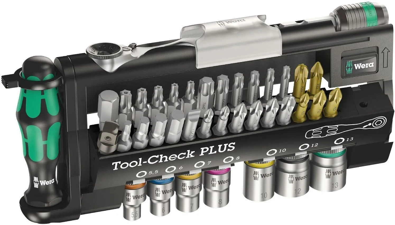 Wera 05056490001 Tool-Check Plus Tool Set, 39 piece 1 Black