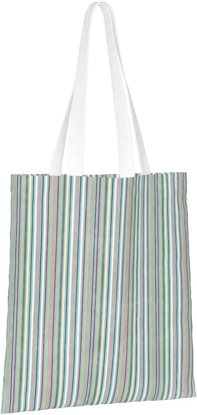 Wild Animals Print Large Canvas Beach Travel Reusable Grocery Shopping Tote Bag Portable Storage Handbag