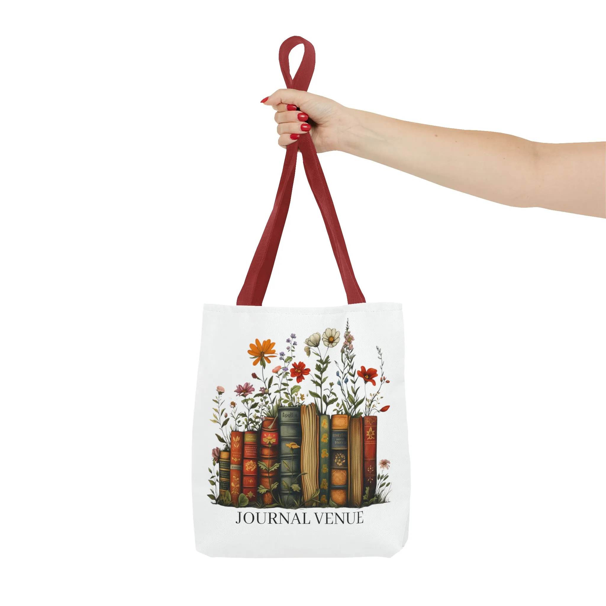 Wild Flower Shopping Book Tote Bag