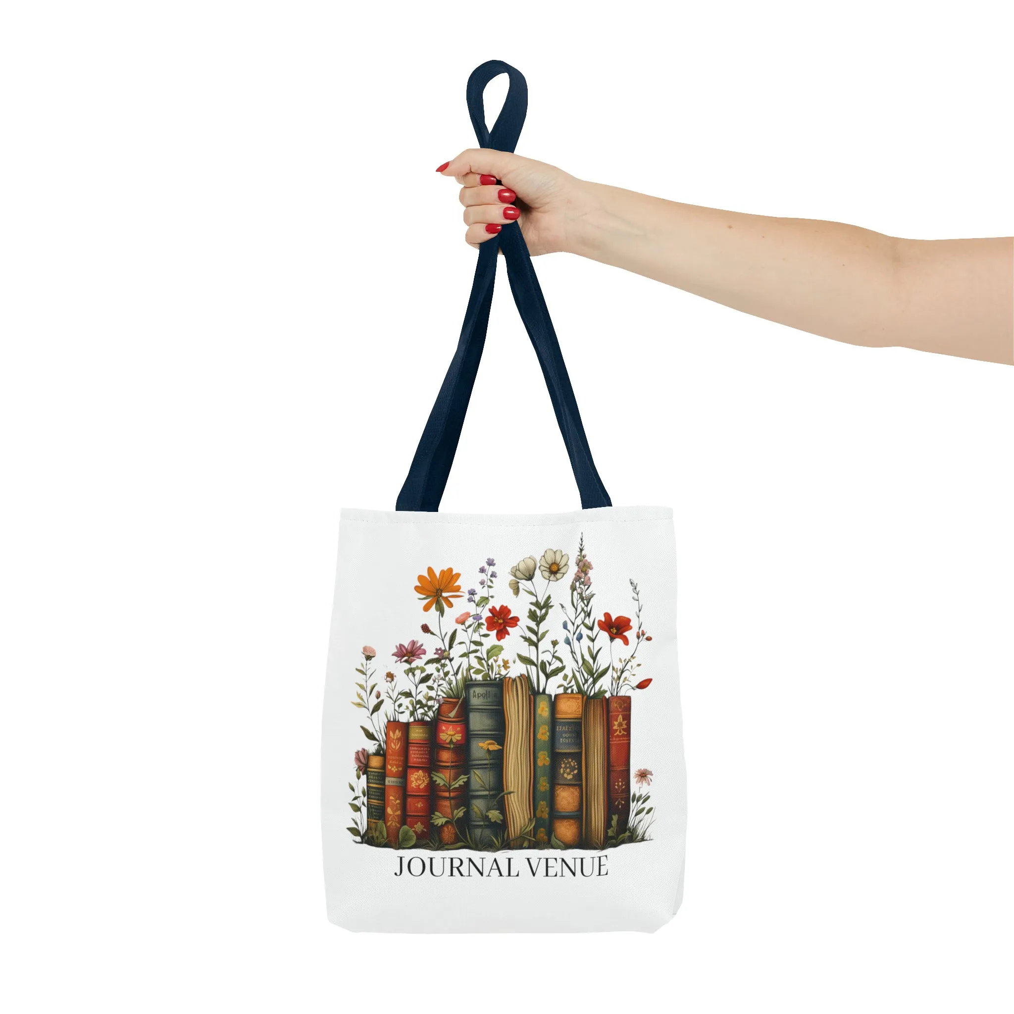 Wild Flower Shopping Book Tote Bag