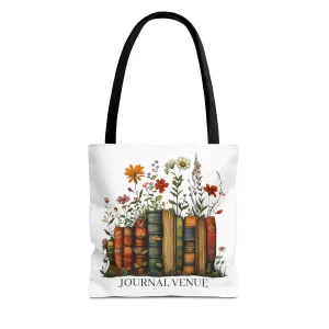 Wild Flower Shopping Book Tote Bag
