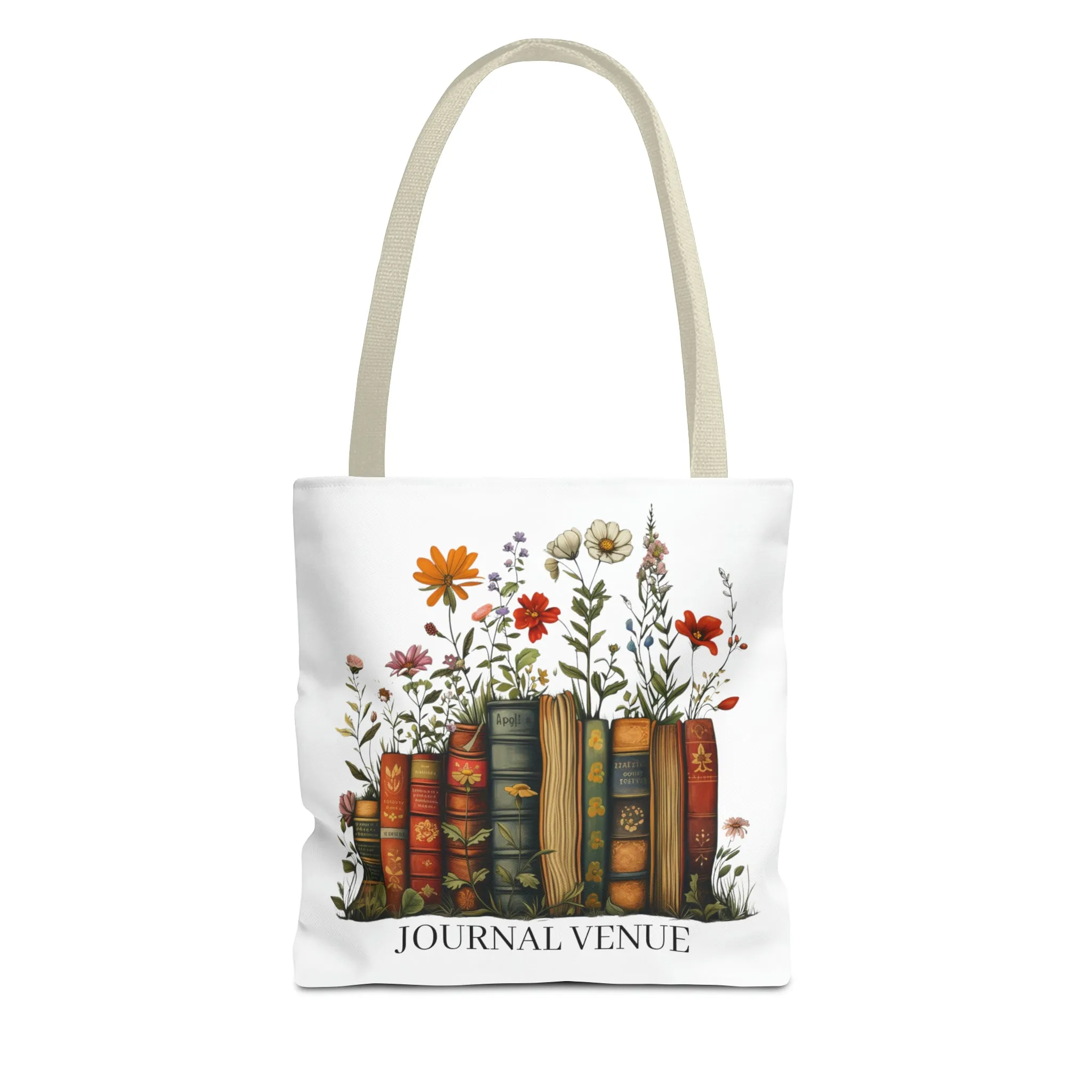 Wild Flower Shopping Book Tote Bag