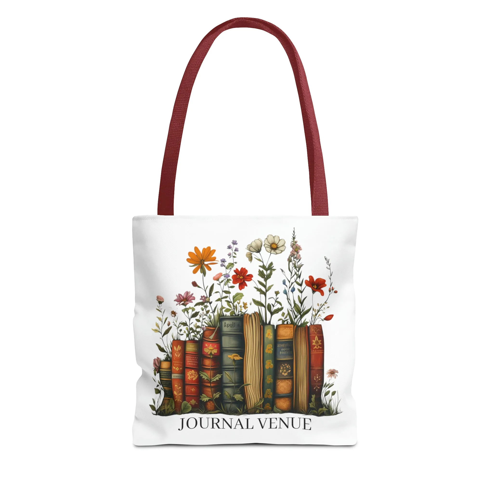 Wild Flower Shopping Book Tote Bag