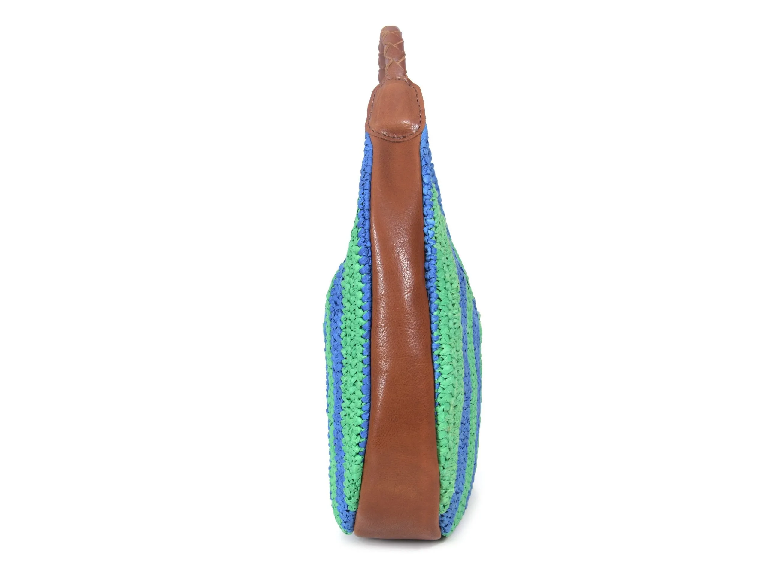 Willow Raffia Stripe Hobo Bag