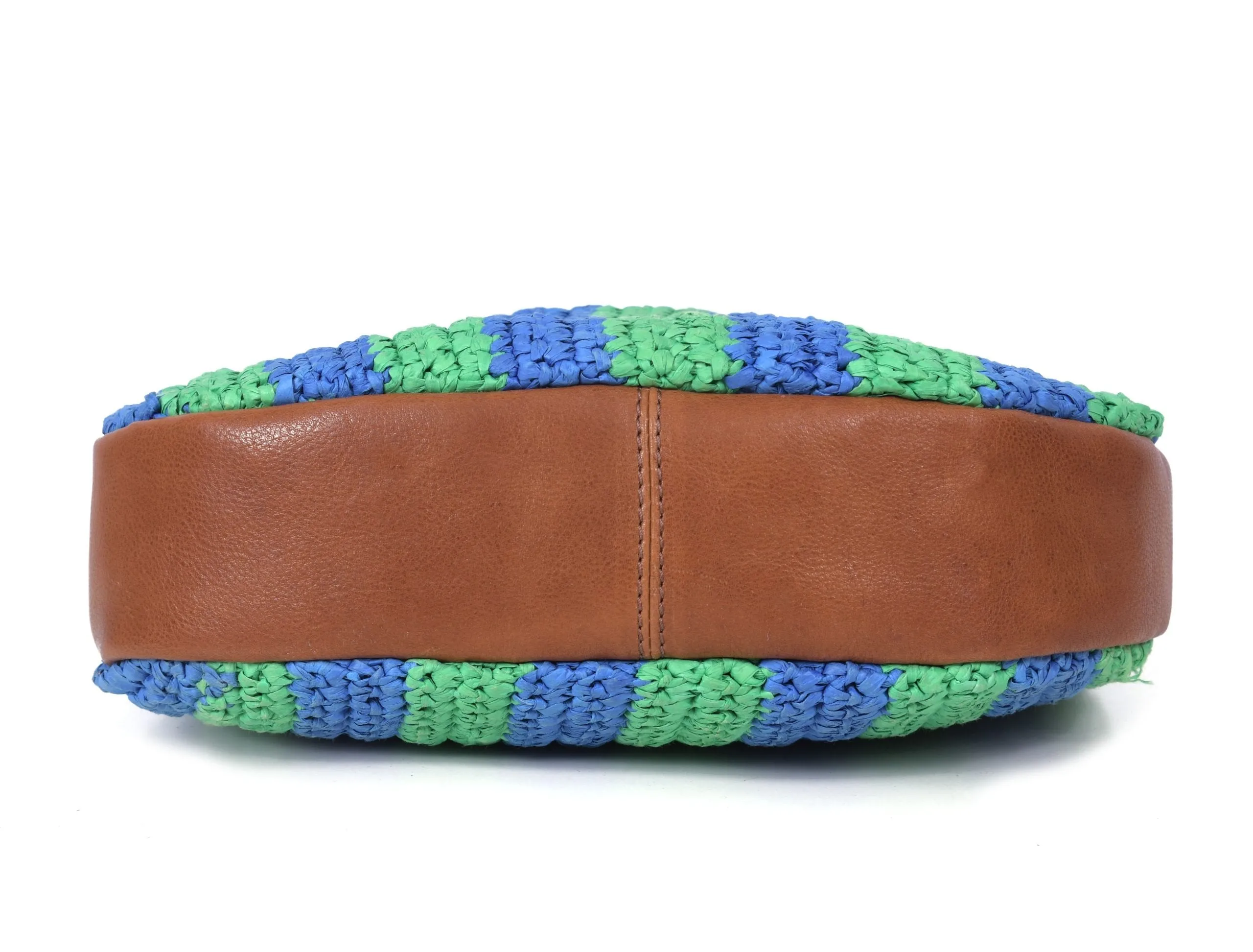 Willow Raffia Stripe Hobo Bag