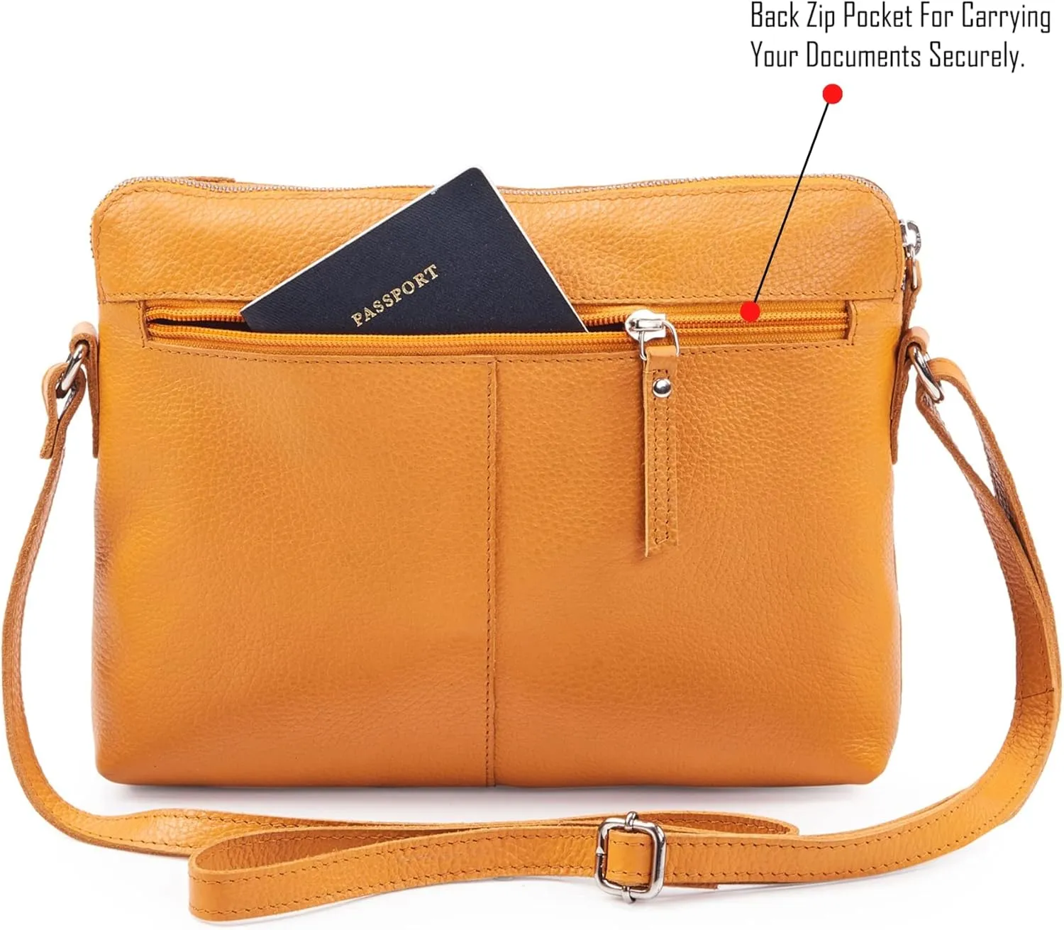 Wise Owl Accessories Small Soft Pebbled Real Leather Crossbody Handbags Purses Sling Crossover Shoulder Bag
