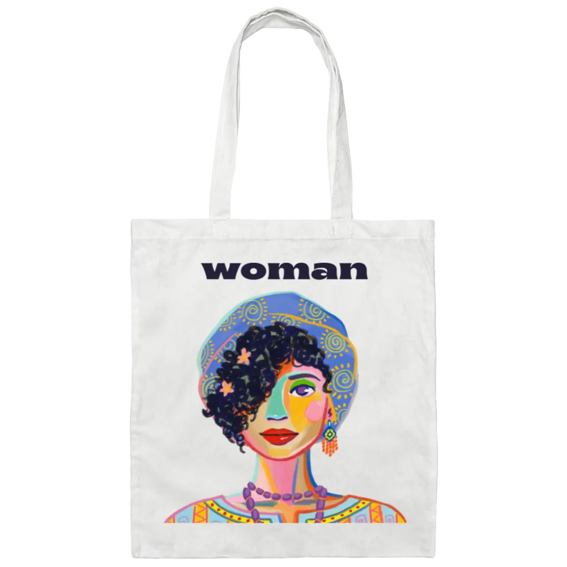 Woman Canvas Tote Bag