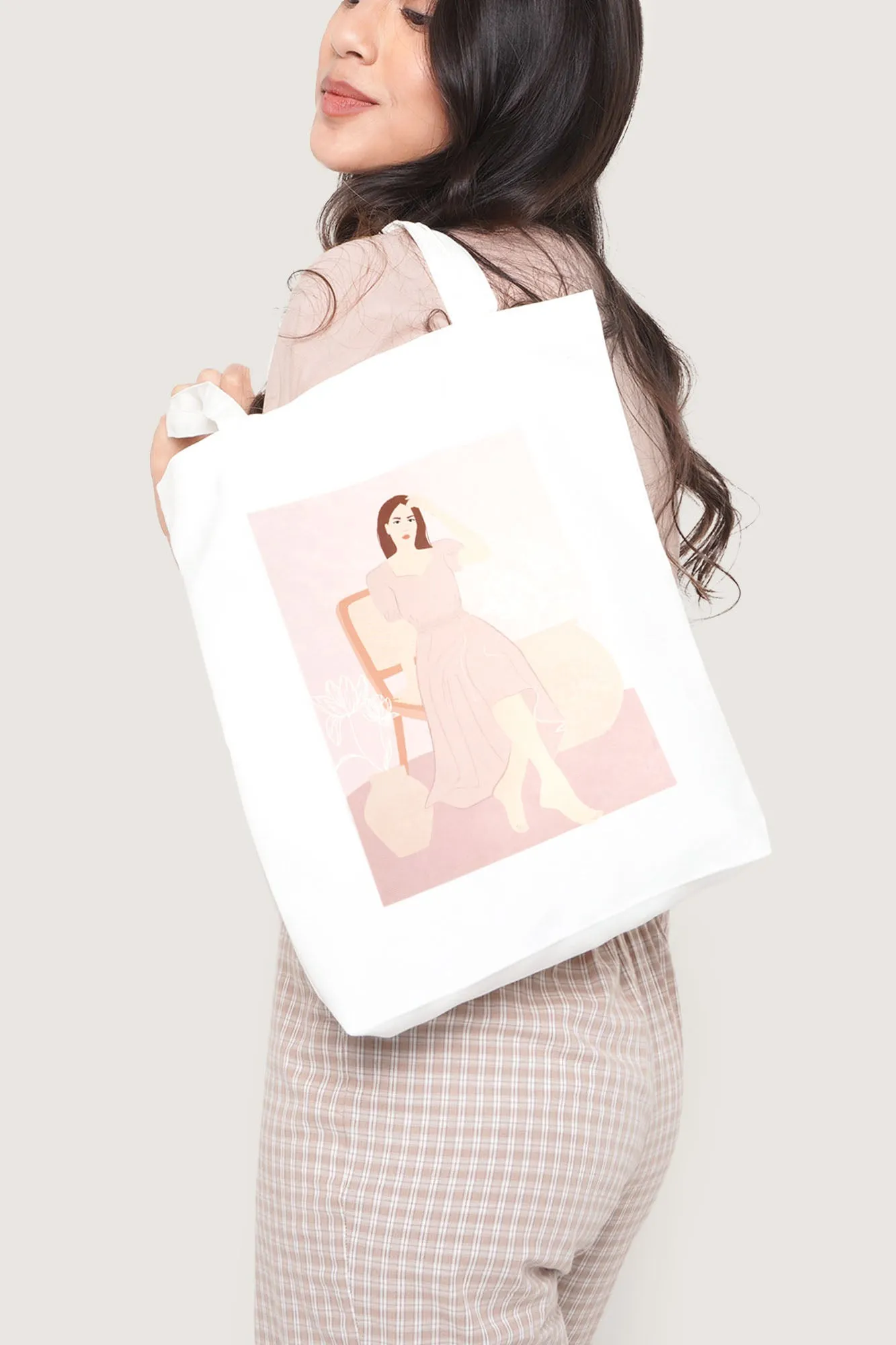Woman in Bloom Tote Bag