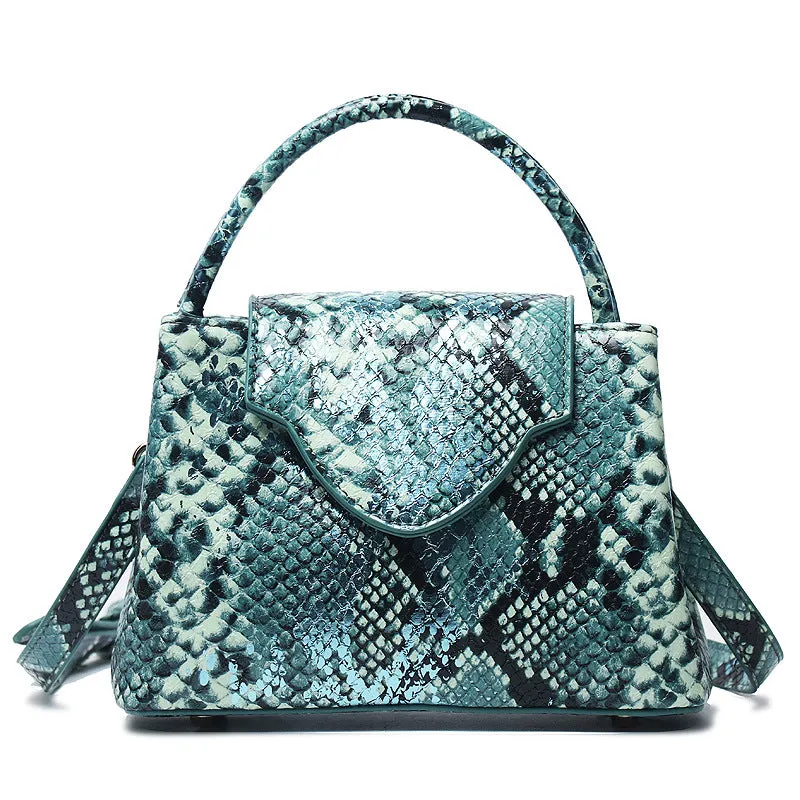 Women Bag Snake Pattern Handbag Top Product Ostrich Grain Shoulder Bag Messenger Bag