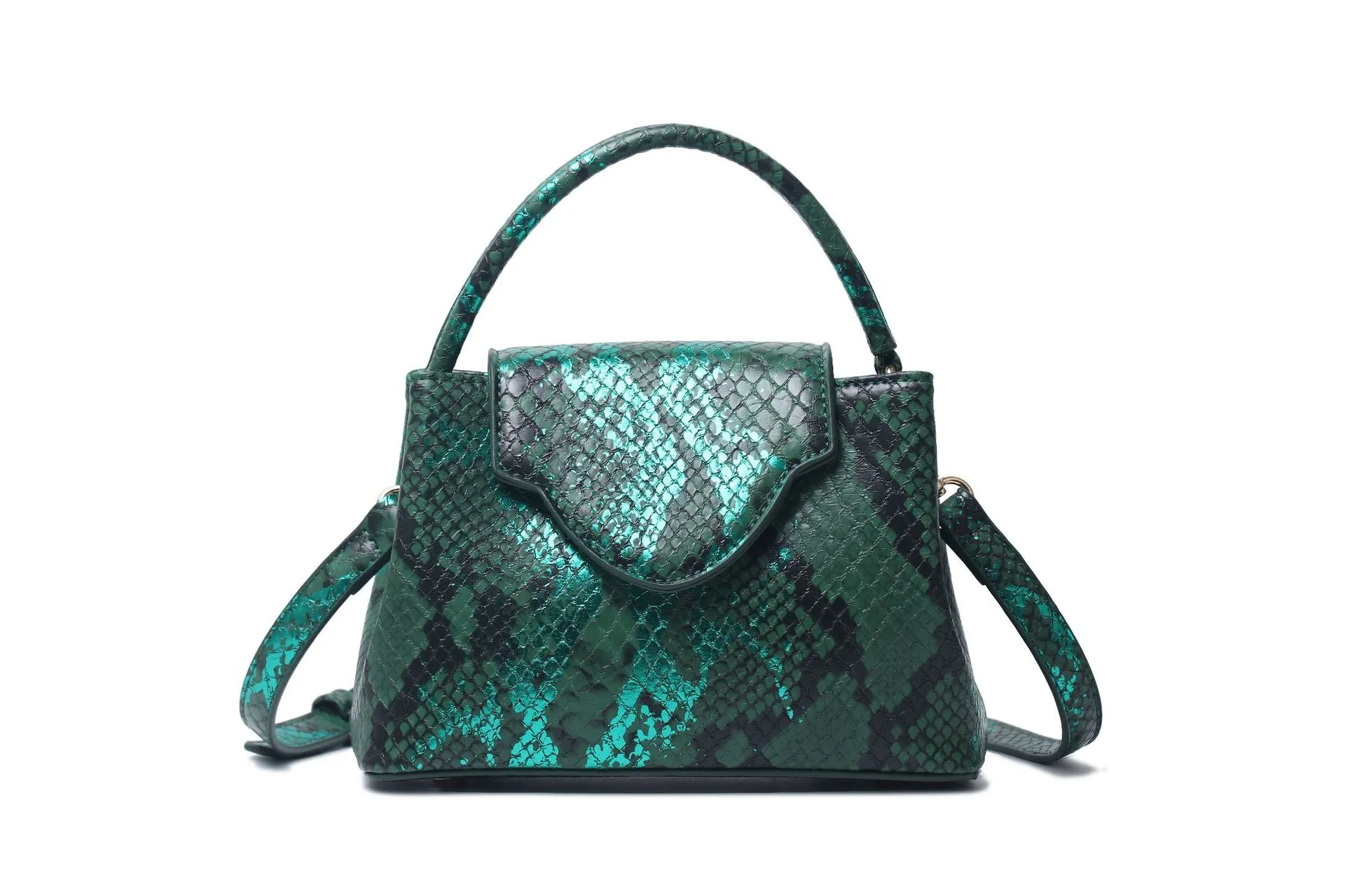 Women Bag Snake Pattern Handbag Top Product Ostrich Grain Shoulder Bag Messenger Bag