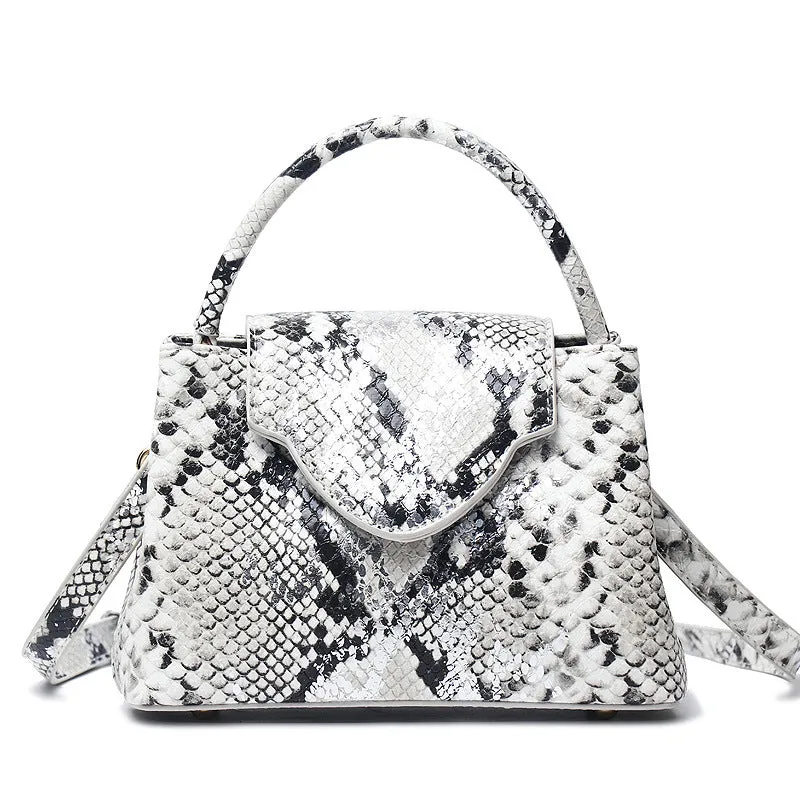 Women Bag Snake Pattern Handbag Top Product Ostrich Grain Shoulder Bag Messenger Bag