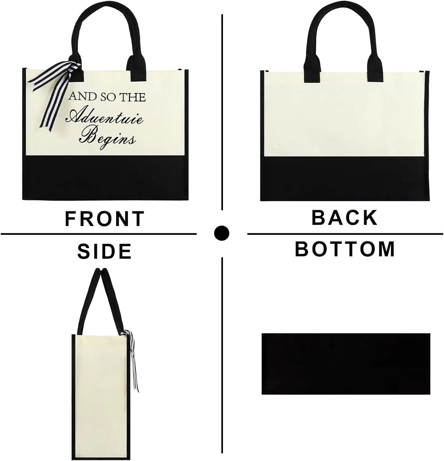Women Canvas Tote Bag, Gifts for Her Birthday, Mother's Day, Valentine’s Day, Christmas, Thanksgiving or Retire Gifts