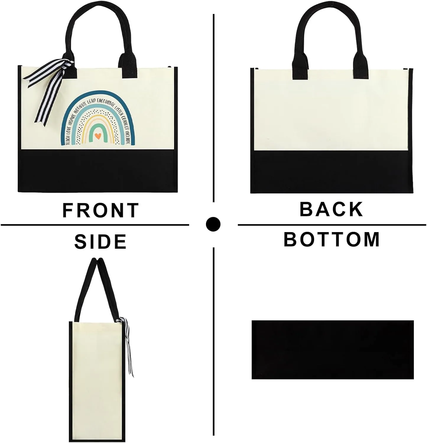 Women Canvas Tote Bag, Gifts for Her Birthday, Mother's Day, Valentine’s Day, Christmas, Thanksgiving or Retire Gifts