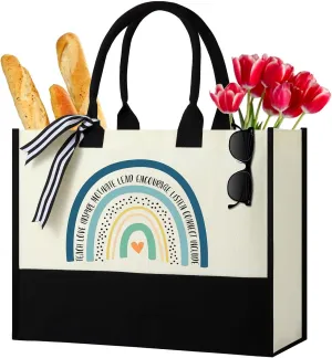 Women Canvas Tote Bag, Gifts for Her Birthday, Mother's Day, Valentine’s Day, Christmas, Thanksgiving or Retire Gifts