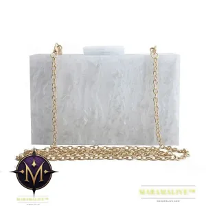 Women Handbags Marble Pattern Acrylic Bag Luxury Handbags Women Bags